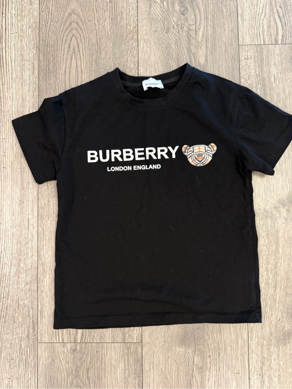 Burberry London Kids Crewneck Black Bear 2T Pullover T- Shirt